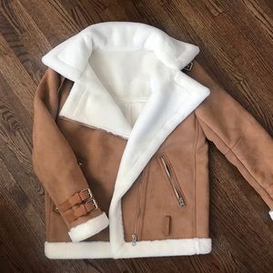 Fleece Lined Moto Jacket